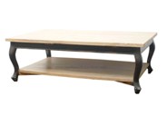 FR007B-French Queen anne 130 dark frame Salontafel